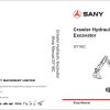Sany Machinery Shop Parts Operators Manual Diagrams Collection 1