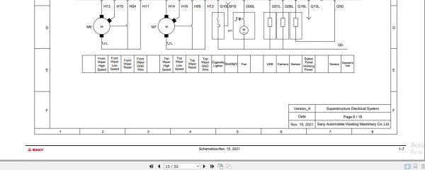 Sany Truck Crane STC800T5 Electrical Hydraulic Pneumatic Schematics 2