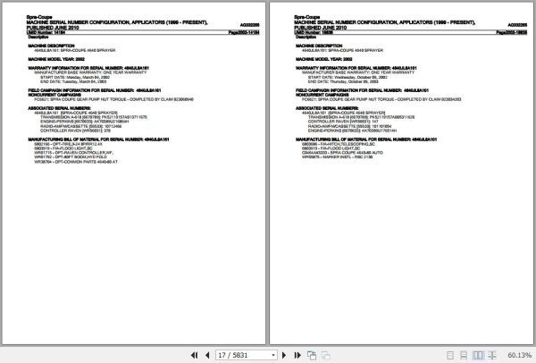 Spra Coupe Machine Applicators Parts Documents AG332255 2