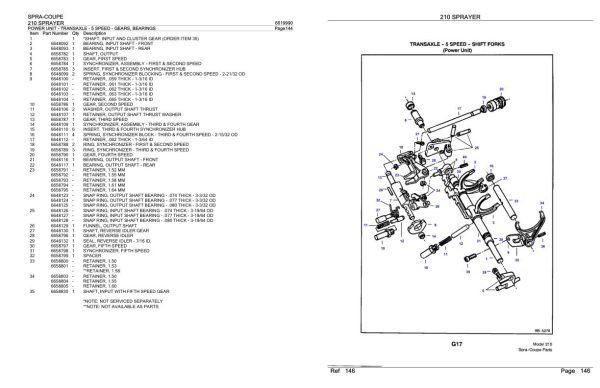 Spra Coupe Sprayer 210 Parts Catalog 6619990 2