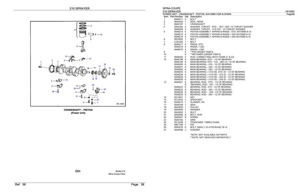 Spra Coupe Sprayer 210 Parts Catalog 6619990 3