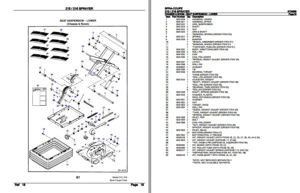 Spra Coupe Sprayer 215 216 Parts Catalog 6720586 3