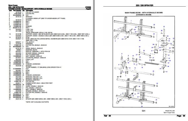 Spra Coupe Sprayer 220 230 Parts Catalog 6720588 3