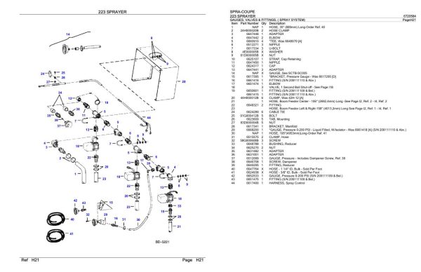 Spra Coupe Sprayer 223 Parts Catalog 6720584 2