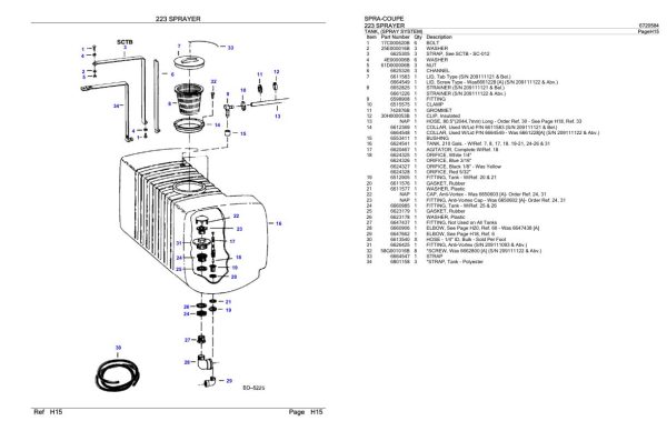 Spra Coupe Sprayer 223 Parts Catalog 6720584 3