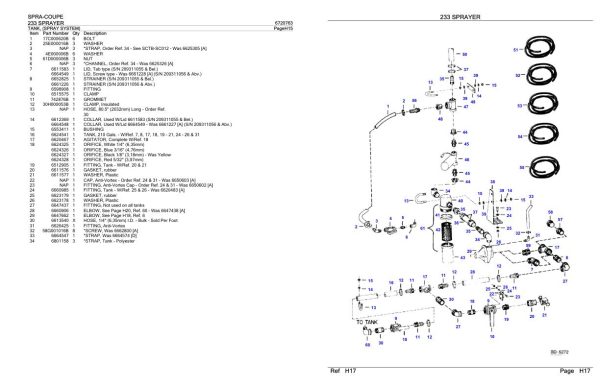 Spra Coupe Sprayer 233 Parts Catalog 6720763 3