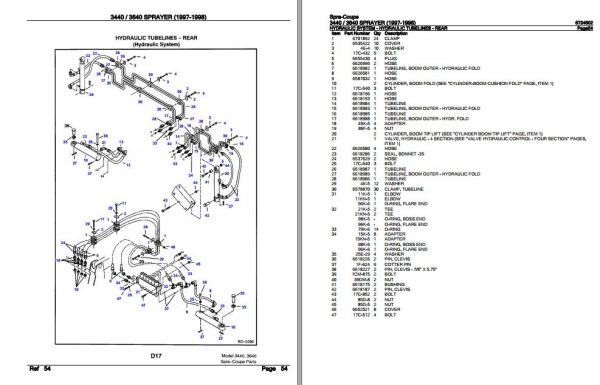 Spra Coupe Sprayer 3440 3640 Parts Catalog 6724502 3