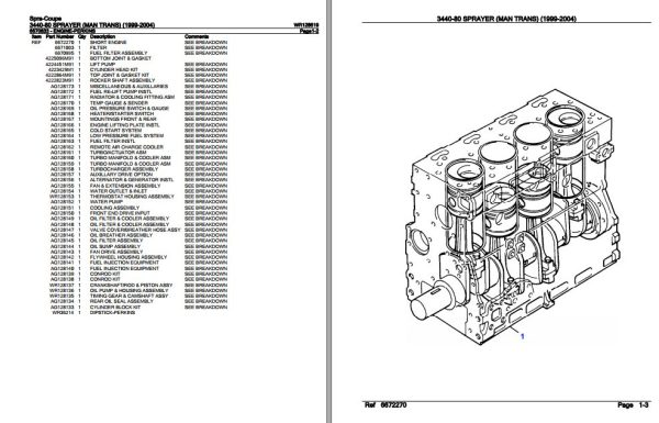 Spra Coupe Sprayer 3440 80 Parts Catalog WR128519 2