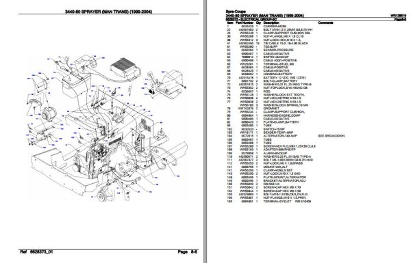 Spra Coupe Sprayer 3440 80 Parts Catalog WR128519 3