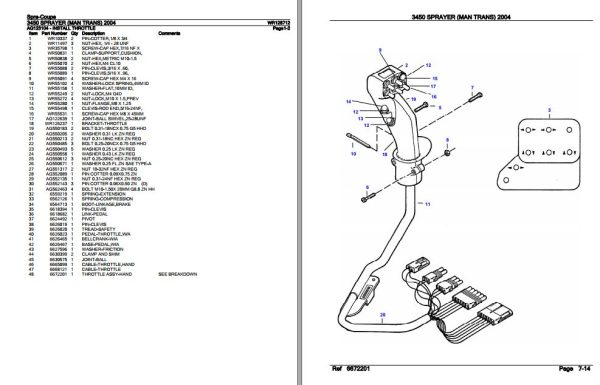 Spra Coupe Sprayer 3450 Parts Catalog WR128712 2
