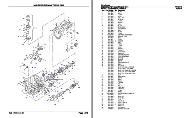 Spra Coupe Sprayer 3450 Parts Catalog WR128712 3