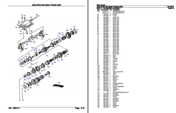 Spra Coupe Sprayer 3450 Parts Catalog WR129573 3