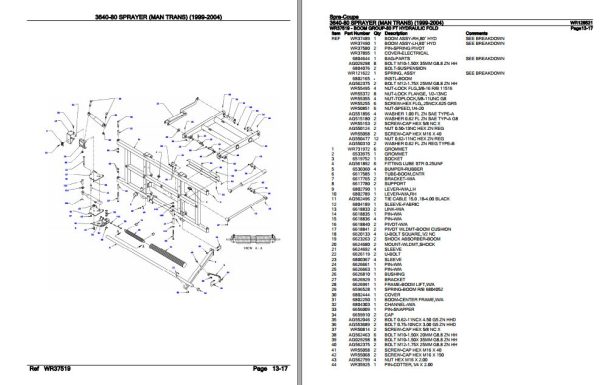 Spra Coupe Sprayer 3640 80 Parts Catalog WR128521 3