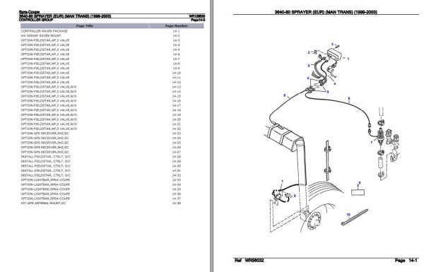 Spra Coupe Sprayer 3640 80 Parts Catalog WR128530 3
