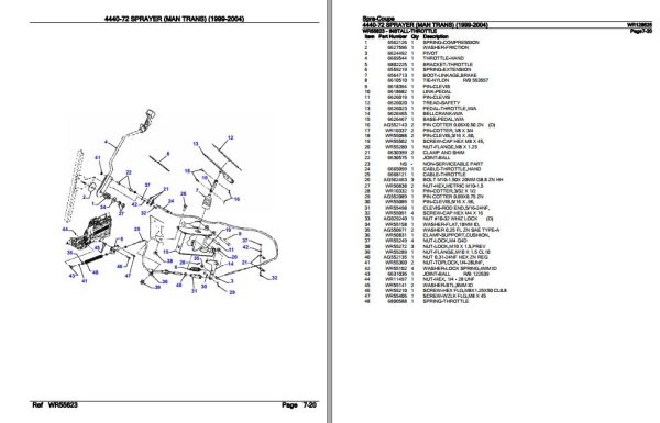 Spra Coupe Sprayer 4440 72 Parts Catalog WR128525 3