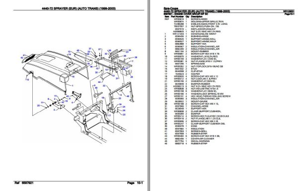 Spra Coupe Sprayer 4440 72 Parts Catalog WR128531 3