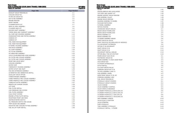Spra Coupe Sprayer 4440 72 Parts Catalog WR128534 1