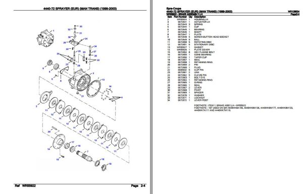 Spra Coupe Sprayer 4440 72 Parts Catalog WR128534 2