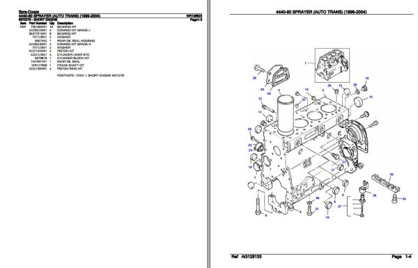 Spra Coupe Sprayer 4440 80 Parts Catalog WR128523 2