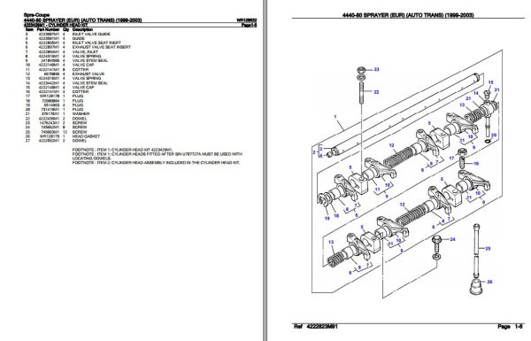 Spra Coupe Sprayer 4440 80 Parts Catalog WR128532 2