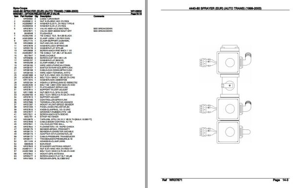 Spra Coupe Sprayer 4440 80 Parts Catalog WR128532 3