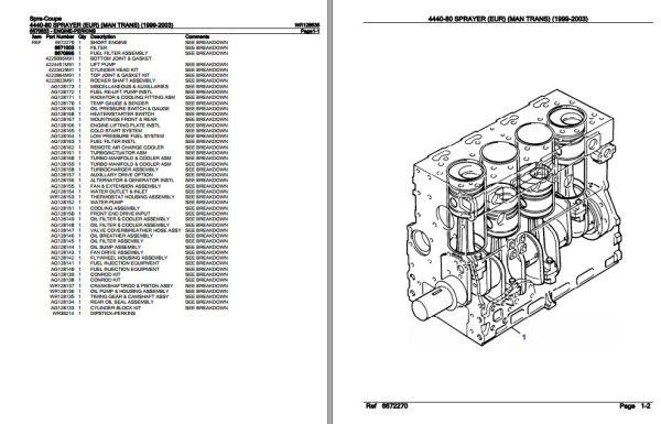 Spra Coupe Sprayer 4440 80 Parts Catalog WR128535 2