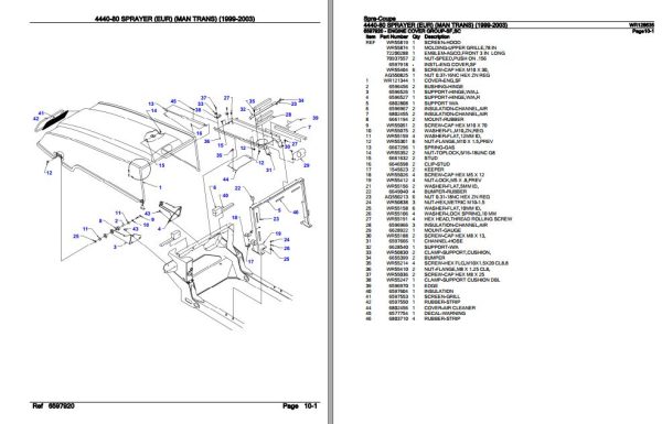 Spra Coupe Sprayer 4440 80 Parts Catalog WR128535 3