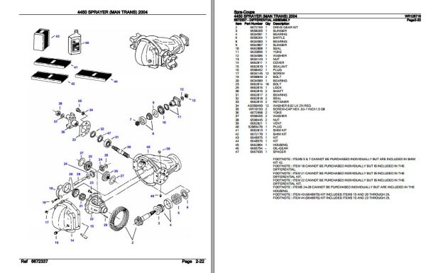 Spra Coupe Sprayer 4450 Parts Catalog WR128718 3
