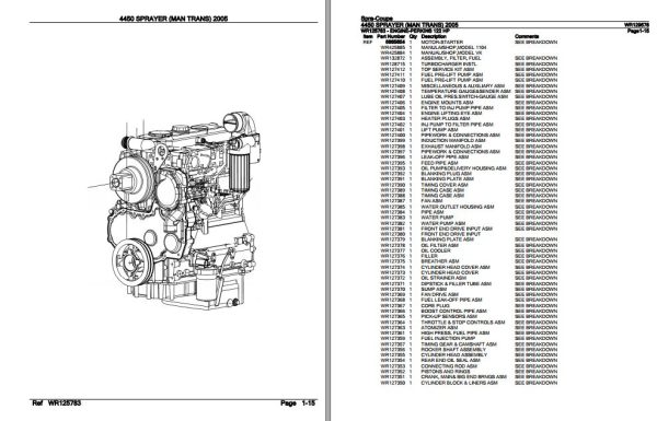 Spra Coupe Sprayer 4450 Parts Catalog WR129578 2