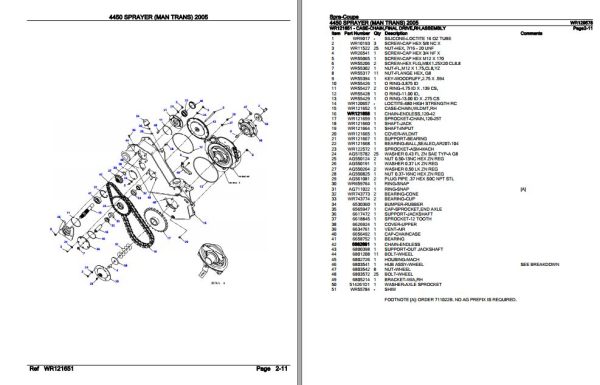 Spra Coupe Sprayer 4450 Parts Catalog WR129578 3
