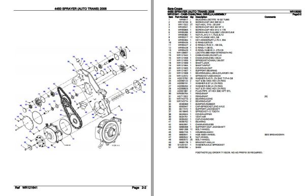 Spra Coupe Sprayer 4450 Parts Catalog WR135262 2