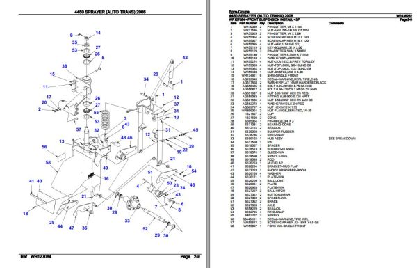 Spra Coupe Sprayer 4450 Parts Catalog WR135262 3
