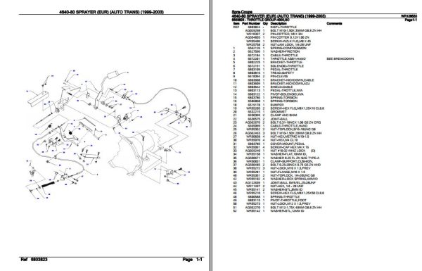 Spra Coupe Sprayer 4640 80 Parts Catalog WR128533 2