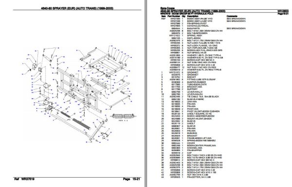 Spra Coupe Sprayer 4640 80 Parts Catalog WR128533 3
