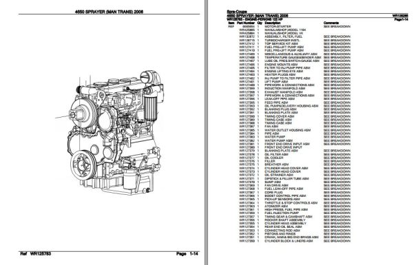 Spra Coupe Sprayer 4650 Parts Catalog WR135265 2