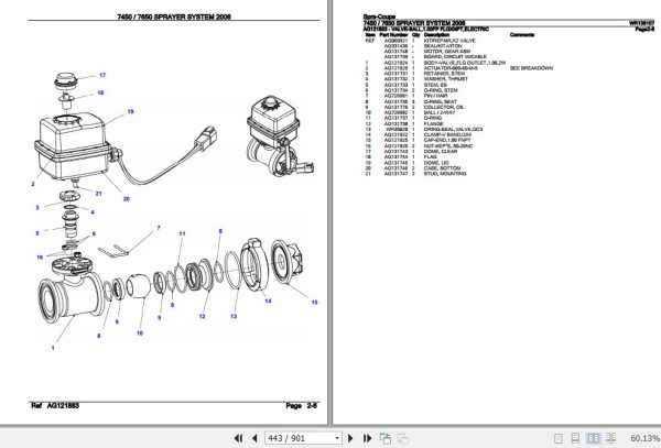 Spra Coupe Sprayer System 7450 7650 Parts Catalog WR136107 3
