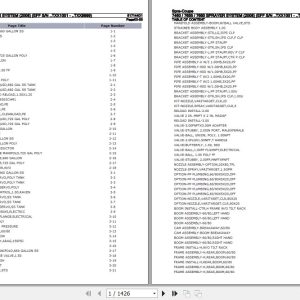 Spra Coupe Sprayer System 7460 7655 7660 Parts Catalog 517144D1 1