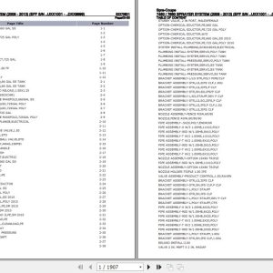 Spra Coupe Sprayer System 7460 7660 Parts Catalog 523708D1 1