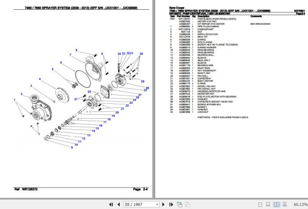 Spra Coupe Sprayer System 7460 7660 Parts Catalog 523708D1 2