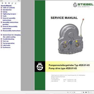 Stiebel Pump Drive 4520.01 03 Service Manual EN DE 1