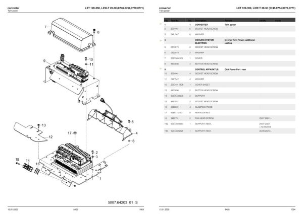 Still Electric Tractor LXT120 LXT180 LXT250 LXT350 LXW 20 LXW 30 Spare Parts Catalog 50078010000 2