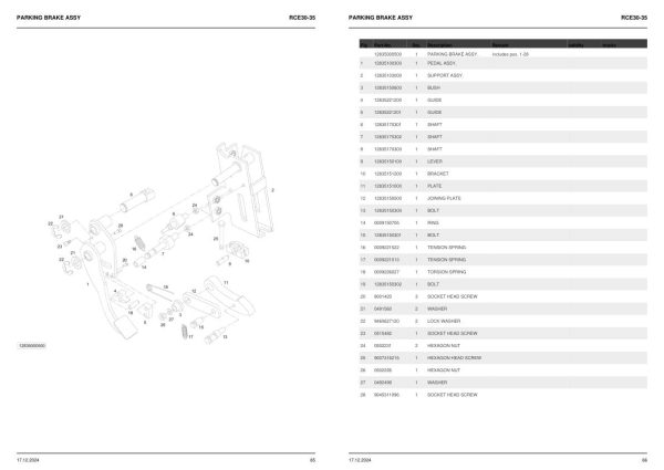 Still Forklift RCE 30 RCE 35 Spare Parts Catalog 54038010000 2