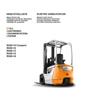 Still Forklift RX50 10 RX50 13 RX50 15 RX50 16 Spare Parts Catalog 55048010002 IT 1
