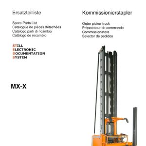 Still Order Picker MX X Series Spare Parts Catalog 52318010100 1