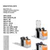 Still Order Pickers OPX20 to IGo neo OPX25 Spare Parts Catalog 50108069002 1
