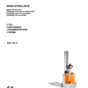 Still Stacker ECV 10iC Spare Parts Catalog 50028010021 1