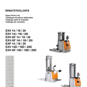 Still Stacker EXV14 to EXV SF20D Spare Parts Catalog 45758069000 1