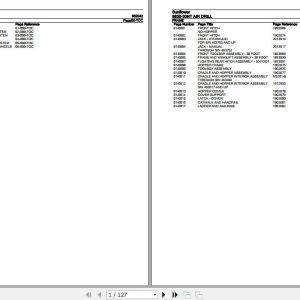 Sunflower Air Drill 9830 30NT Parts Catalog 652042 1