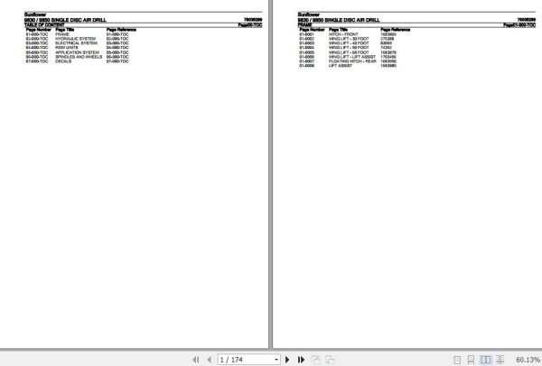 Sunflower Air Drill 9830 9850 Single Disc Parts Catalog 79035289 1