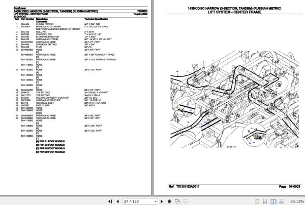 Sunflower Disc Harrow 1435K Parts Catalog 79036234 3